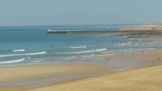 Capbreton plage des Océanides France Nouvelle Aquitaine [upl. by Lurleen]