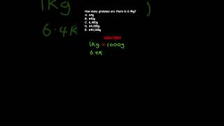 METRIC SYSTEM  CONVERTING KILOGRAMS TO GRAMS 64 KG TO GRAMS EXPLAINED IN SIMPLE STEPS [upl. by Esetal]