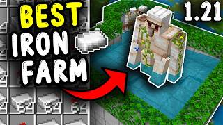 BEST IRON Farm for Minecraft Bedrock 121 [upl. by Llenor]