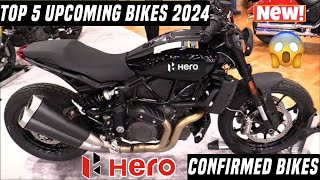 Top 5 Hero Upcoming Bikes In India 2024  Most Awaited Upcoming Hero Bikes 20242024 Bikes India [upl. by Ardnohs904]