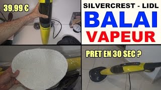 balai vapeur lidl silvercrest sdm 1500 lingette test avis notice prix dampfreiniger steam cleaner [upl. by Haugen375]