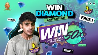 WIN FREE DIAMOND LAST CHANCE 💎 Garena Free Fire [upl. by Sato492]