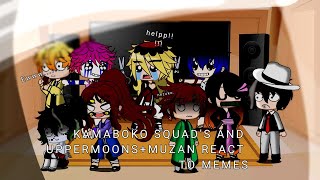 Kamaboko squad and uppermoonsmuzan react to memes [upl. by Oynotna]