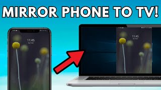 Screen Mirror Android Phone to TV for Free Connect your phone to TV [upl. by Atekahs]