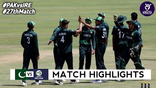 Pakistan vs Ireland Under 19 World Cup 2024 27th Match Highlights 2024  PAK vs IRE Highlights [upl. by Weihs]