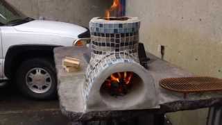 Small Rocket stove for cooking decorative Part 1 [upl. by Smiley73]