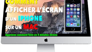 TUTORIEL comment afficher et enregistrer lécran dun Iphone sur un Mac [upl. by Llezniuq397]