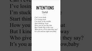 Intentions starfall intentions lyrics [upl. by Engel]