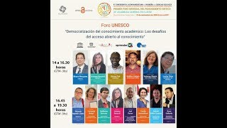 Foro Democratización del conocimiento académico Los desafíos del acceso abierto al conocimiento [upl. by Gnuy]