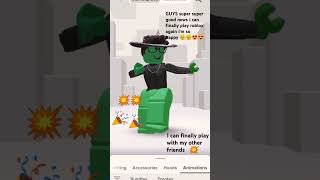 I can finally play roblox now its roblox time 😎 [upl. by Ecirtac]