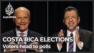 Costa Ricans head to polls in presidential election runoff [upl. by Malanie]