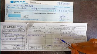 How To Fill Up Cheque Deposit Form  Cheque Deposit Form Kaise Bhare [upl. by Bjorn]