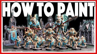 Ossiarch Bonereapers for Warhammer AOS  Beginner Painting Tutorial [upl. by Ailemak]