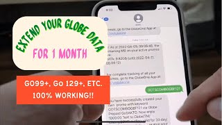 HOW TO EXTEND YOUR UNUSED GLOBE DATA FOR 1 MONTH 100 LEGIT STILL WORKING AS OF DECEMBER 2023 [upl. by Woolley604]