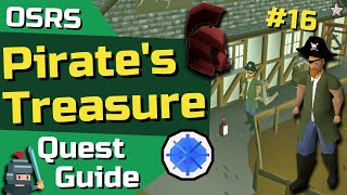 Pirates Treasure OSRS  F2P Quest Guide OSRS Ironman Friendly [upl. by Eniamat]