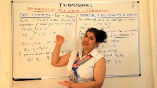 Isothermal and Free Expansion of Gases Thermodynamics Part 8 [upl. by Sivrahc]