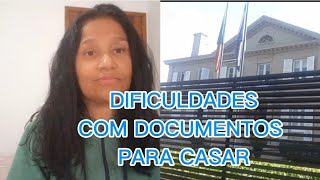 Como está o andamento dos documentos para casar [upl. by Yruoc]