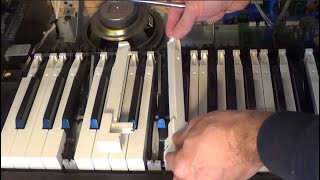 How to Remove and Clean Piano Keys in a Yamaha Clavinova [upl. by Cherice]