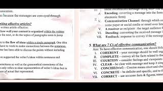 Class 9 ITInformation Technology Unit 1 Communication Skills Important Questions [upl. by Atiuqin]