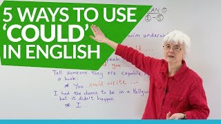 Learn English Grammar How to use the auxiliary verb COULD [upl. by Dulci29]