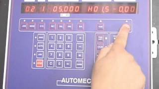 AUTOMEC CNC150 BACKGAUGE CONTROL DEMO [upl. by Mauldon]