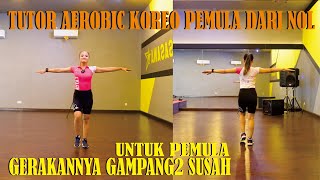 LATIHAN AEROBIK UNTUK PEMULA  TUTORIAL AEROBIC MEDIUM [upl. by Lindner260]