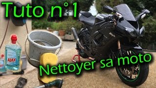 MotoVlog Tuto  NÂ°1  Comment nettoyer sa moto [upl. by Nospmas]