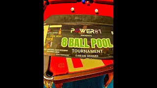 POWER81 Presents 8 Ball Pool Tournament [upl. by Blodgett]