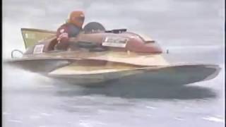 1990 REGATES DE VALLEYFIELD REGATTA 6LITRE FINAL 1st ATTEMPT BOUTLER ACCIDENT [upl. by Earased]