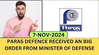 PARAS DEFENCE SHARE BULLISH  PARAS DEFENCE SHARE LATEST NEWS TODAY  PARAS DEFENCE TARGET 🎯 [upl. by Wing314]