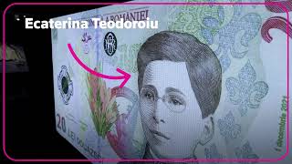 Romania’s first banknote featuring real woman [upl. by Perot]