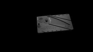 Cardsharp22 black folding safety knife size of a credit card by Iain Sinclair [upl. by Roanna]