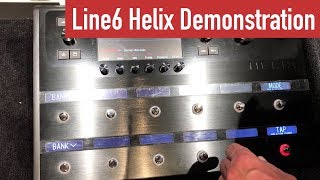 EGitarre lernen  Demonstration des Line6 Helix am Line6 Stand  Guitar Master Plan [upl. by Ayardna529]