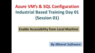 Azure Data Factory Foundation VMs Provision With SQL Instance Session in HINDI Day 01Part 01 [upl. by Anek]