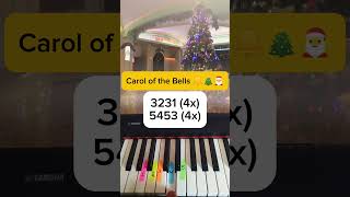 Carol of the Bells  Quick Piano Tutorial shorts piano pianotutorial [upl. by Tnert]