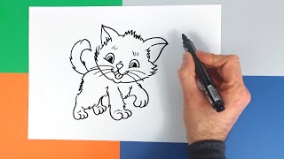 Comment dessiner un chaton [upl. by Evette]