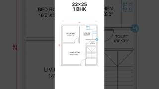 22x25 home plan design [upl. by Albertine503]