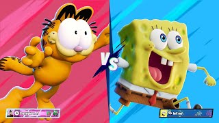 Nickelodeon AllStar Brawl 2  Garfield vs Spongebob Online Match [upl. by Ineslta622]