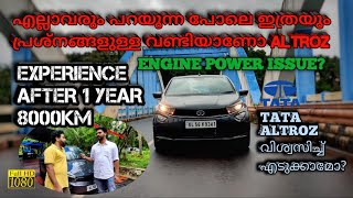 Tata Altroz 2021 Malayalam User Review  User Experience  After 9000 km  xz  Petrol [upl. by Vernor]