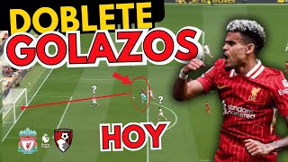 🚨 NARRADOR ARGENTINO se ENLOQUECE con GOLES DE LUIS DIAZ Liverpool vs Bournemouth [upl. by Del]