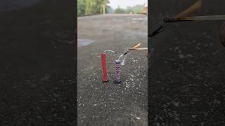 Diwali Cracker Bijali Bomb Testing Experiment shortsfeed experiment shortvideo [upl. by Hepzi249]