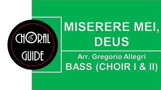 Miserere Mei Deus  BASS  G Allegri [upl. by Ruthy256]