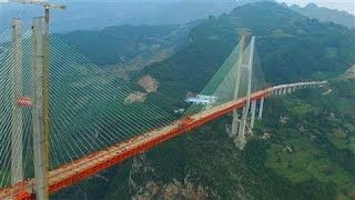 China Sets Record for Worlds Highest Bridge Again [upl. by Haldan279]