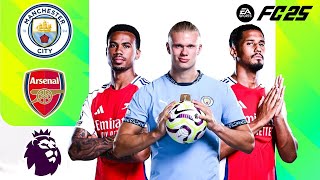 Manchester City vs Arsenal ᴴᴰ Premier League 2425  EA FC 25 [upl. by Atima340]