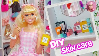 DIY How to make mini skin care things for barbie dolls  mini chanel perfume  lipstick  nailpolish [upl. by Prouty83]