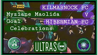 quotGo on go on Shoot YEASSSSquot Hibees Celebrating Myziane Maolida 1st goal  Kilmarnock v Hibernian [upl. by Kavanaugh582]