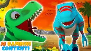 La canzone dei dinosauri  migliori canzoni per bambini  Ai Bambini Contenti [upl. by Roch907]