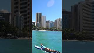 WAIKIKI SURF  Surfing is HARD in Hawaii waikiki [upl. by Anoli]