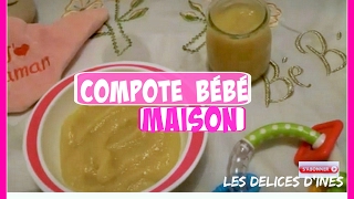 recette compote bébé pommepoirebanane à la cannelle [upl. by Rimidalb]