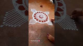 Beautiful Thamari Kolam  Aippasi Madham Kolam  Dwarkamaistyle 🌺🌈 [upl. by Rainger625]